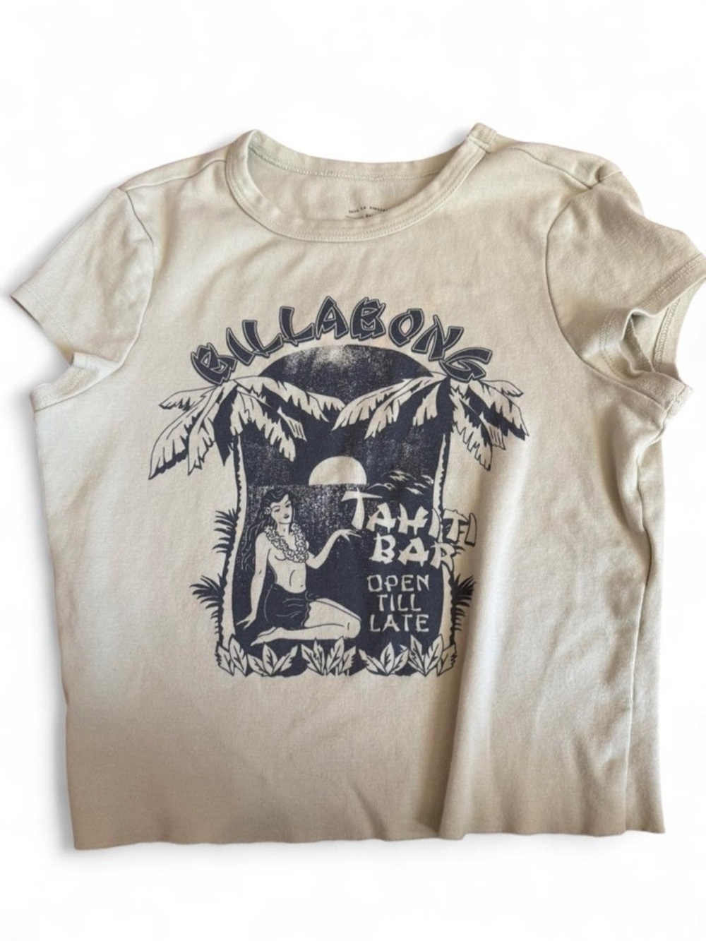 Billabong Cropped Baby Tee Size Medium